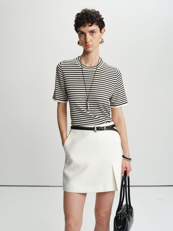 A-line mini skirt