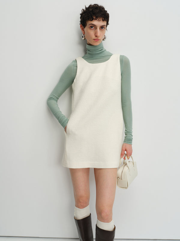 Loop Wool Pinafore Dress