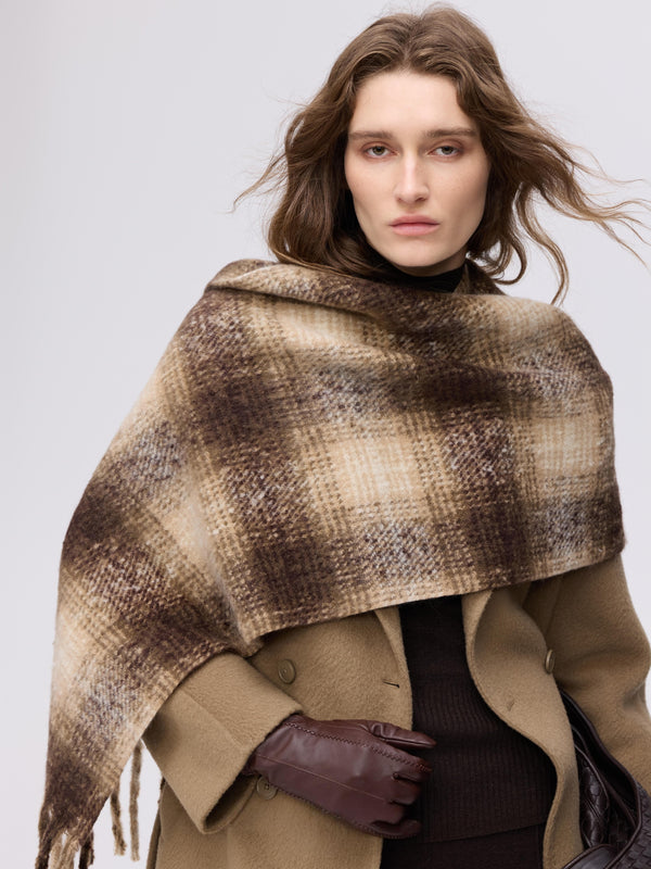 Double-Breasted Wool–Camel Coat