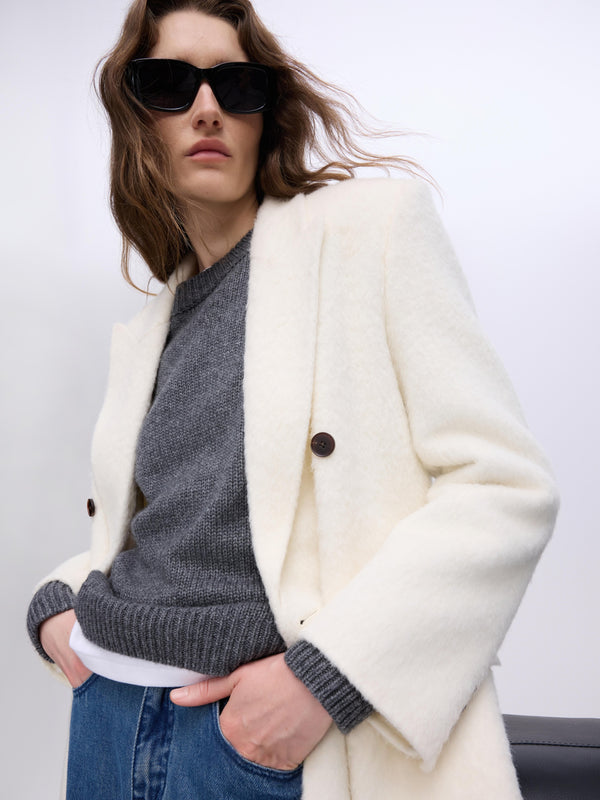 Structured Double-Breasted Coat