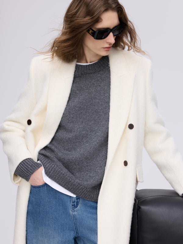Structured Double-Breasted Coat