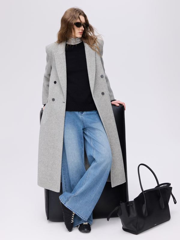 Structured Double-Breasted Coat