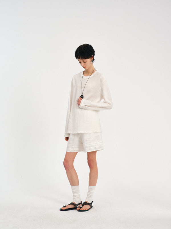 Drift Linen Drape Top