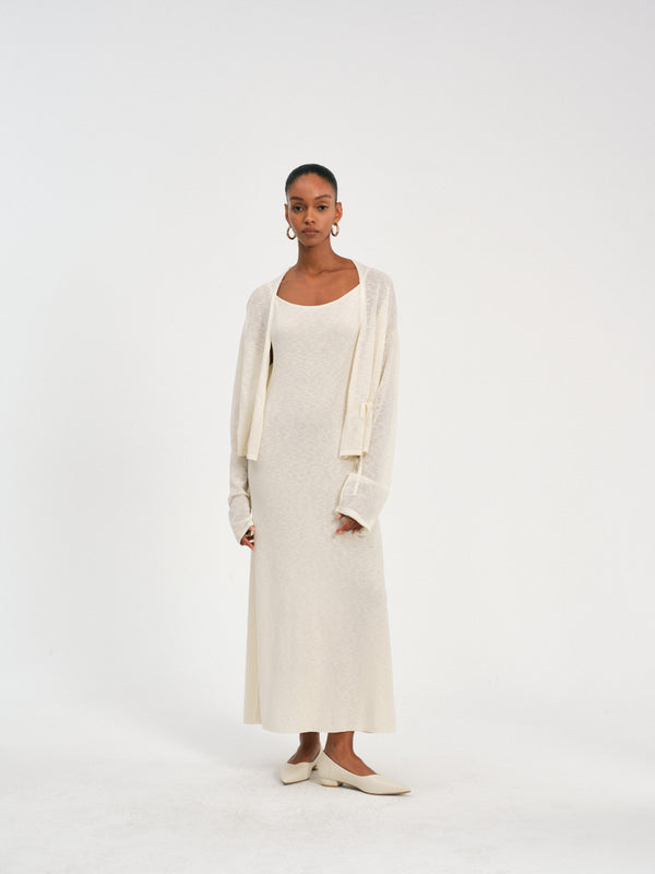 Luminous Linen Dress