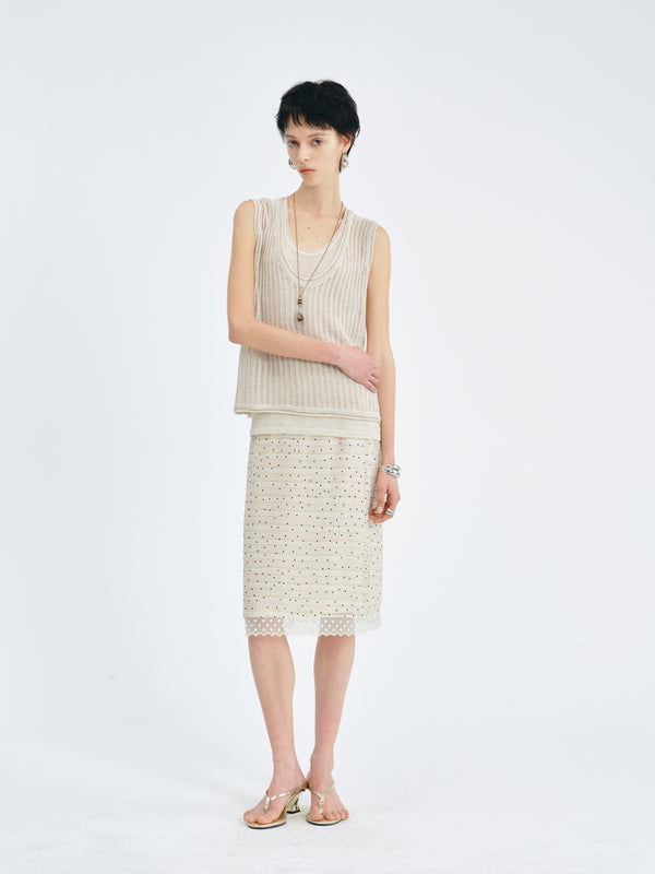 Open-Stitch Vest