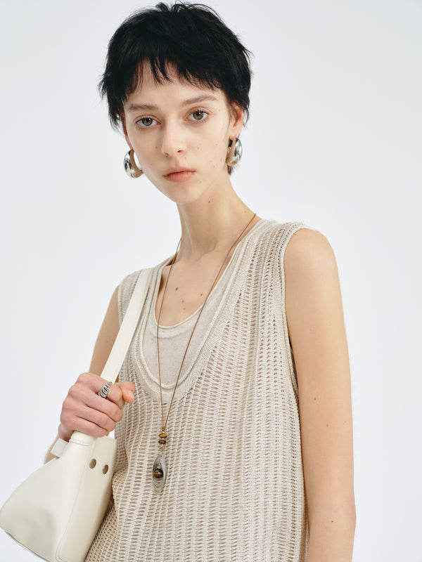 Open-Stitch Vest