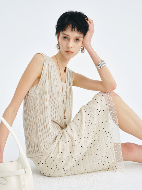 Open-Stitch Vest