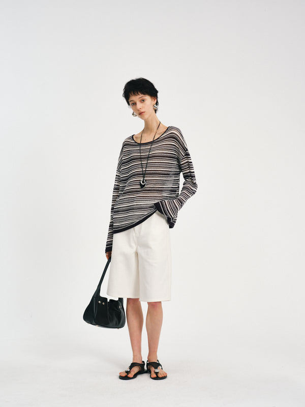 Lustre Lyocell-Silk Knit Top