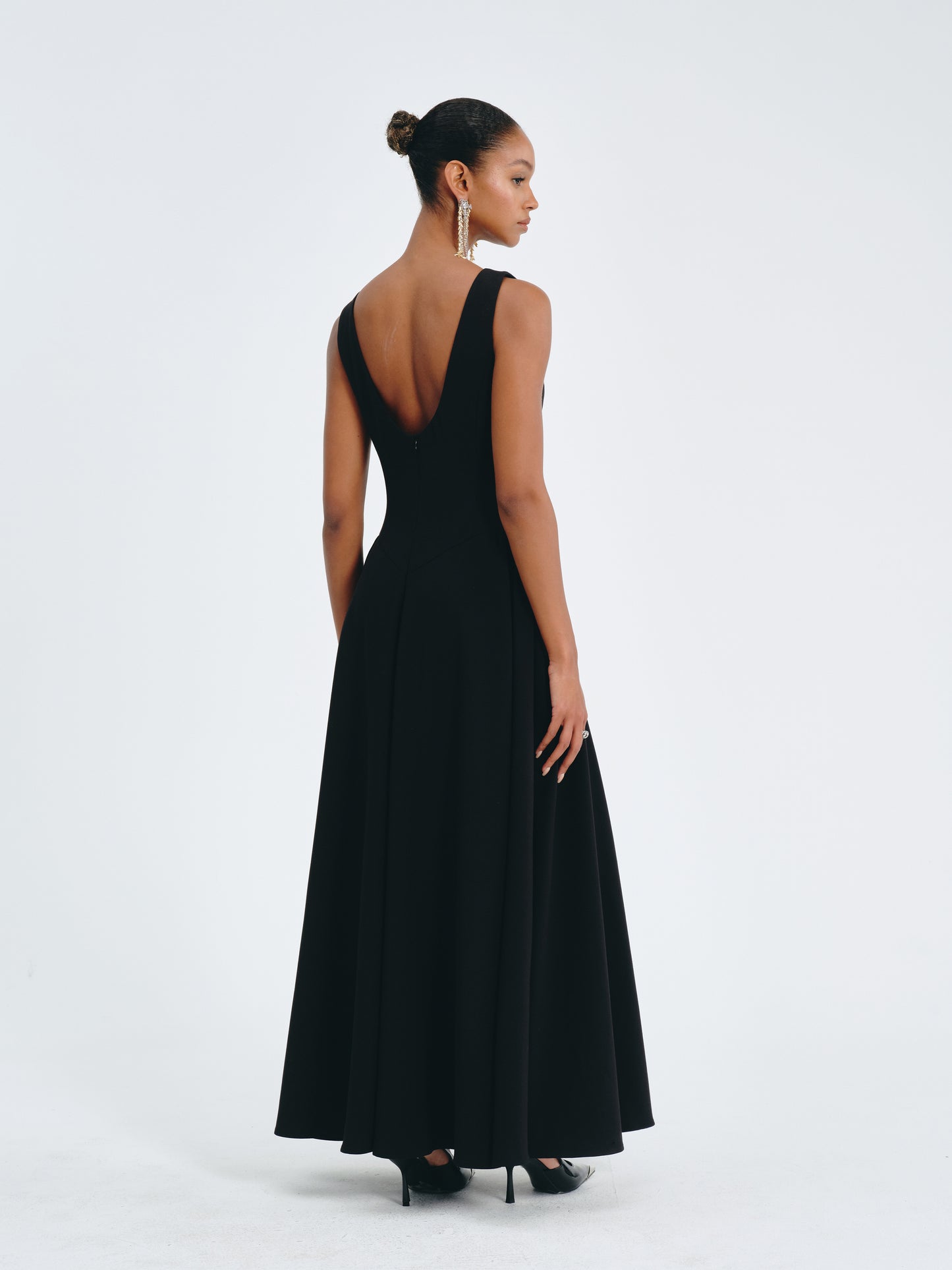 Valen Satin A-Line Dress