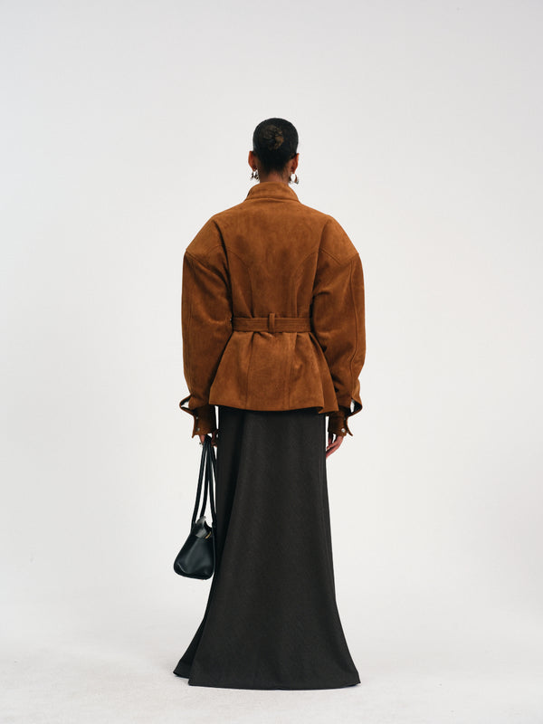 Utility Belted Jacket