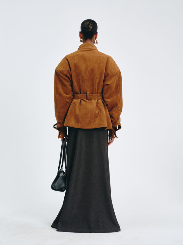 Utility Belted Jacket