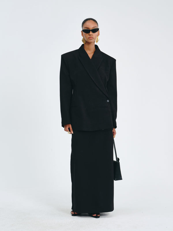Double-Breasted Tailored Blazer