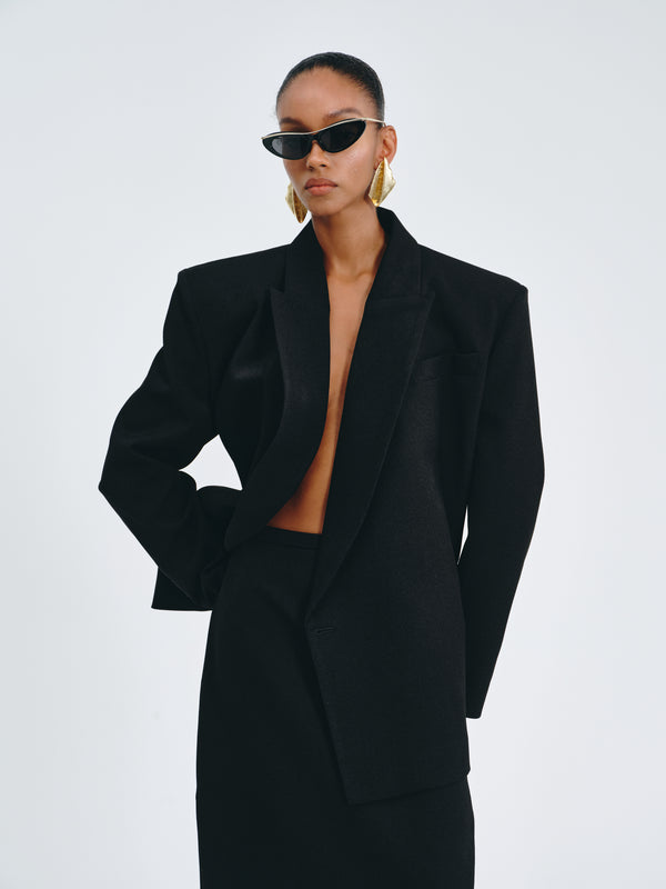 Double-Breasted Tailored Blazer