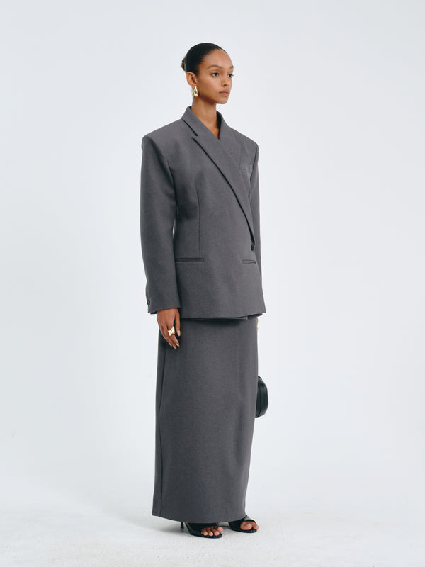Double-Breasted Tailored Blazer