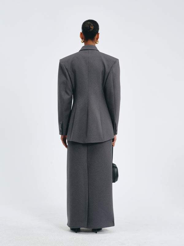 Double-Breasted Tailored Blazer