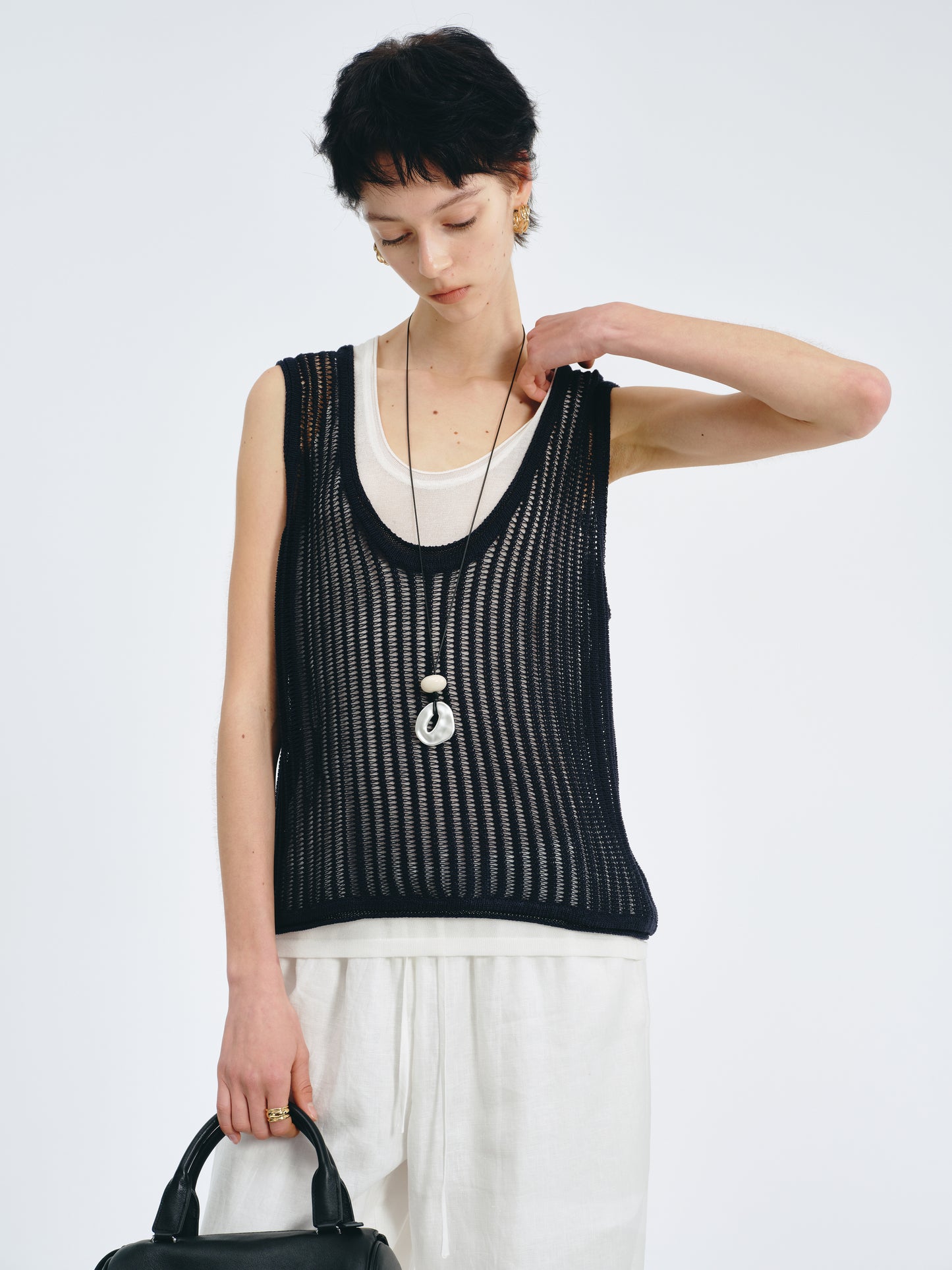 Open-Stitch Vest