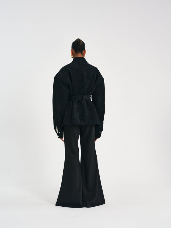 Utility Belted Jacket