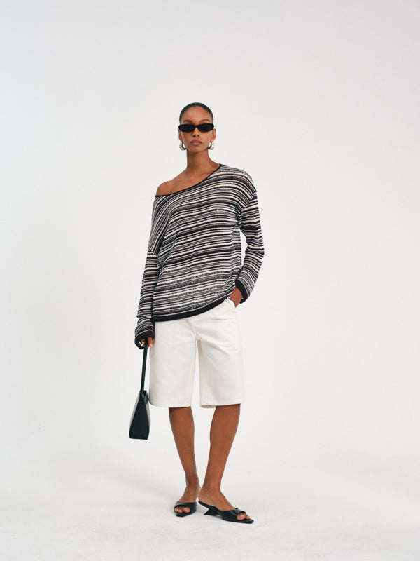 Lustre Lyocell-Silk Knit Top