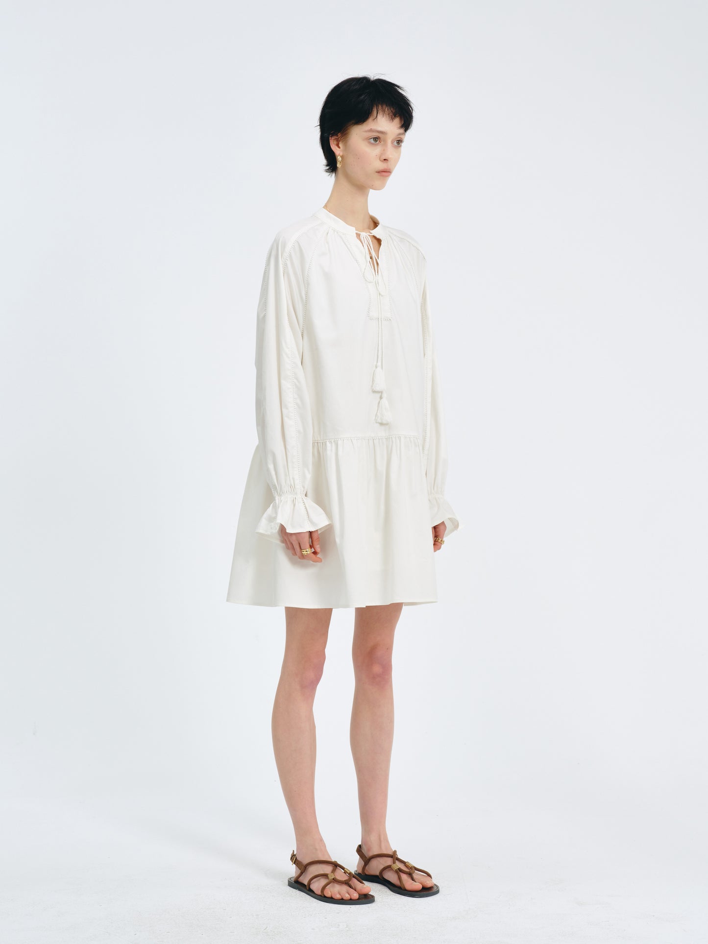 Tassel Gathered Dress