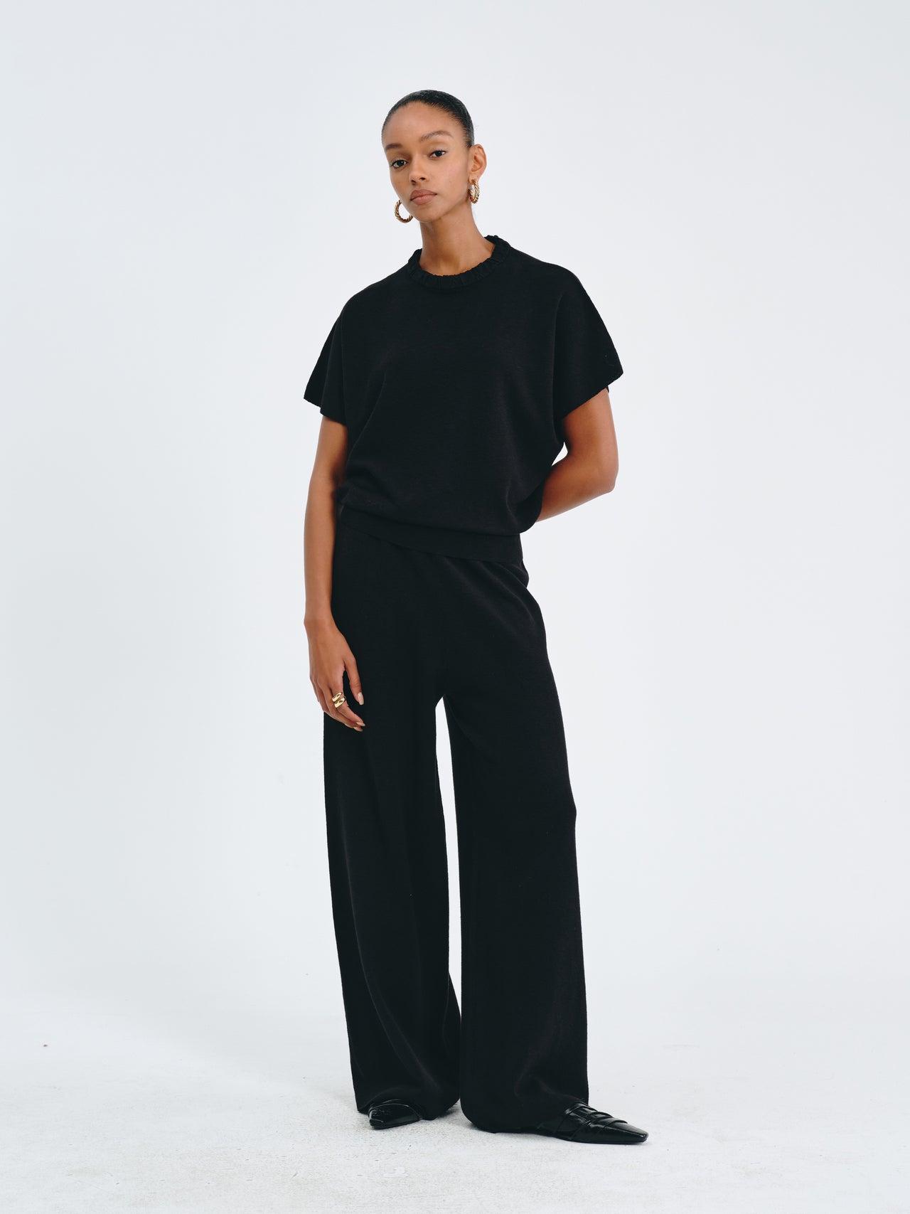 Batwing Sleeve Knit Top