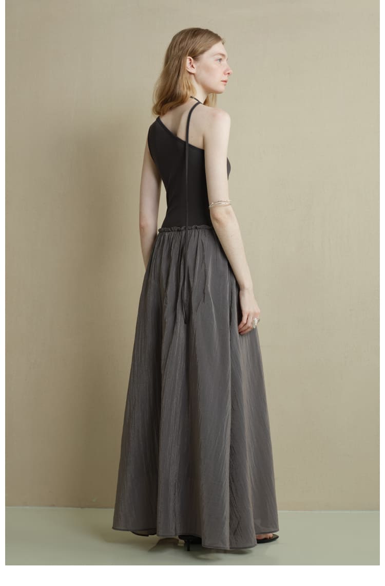 Asymmetric Ruched Panel Dress
