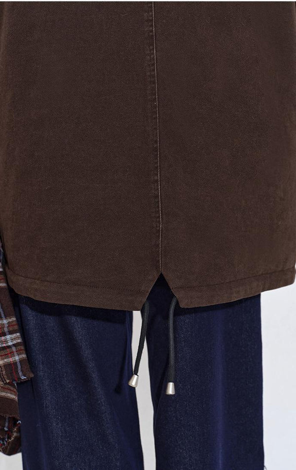 Washed Canvas Fur-Trim Down Parka