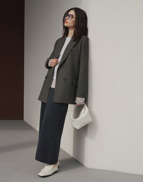 ヘリンボーンブレザー