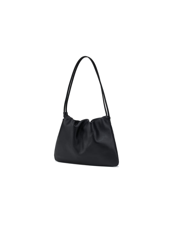 Borsa in pelle di agnello color nuvola