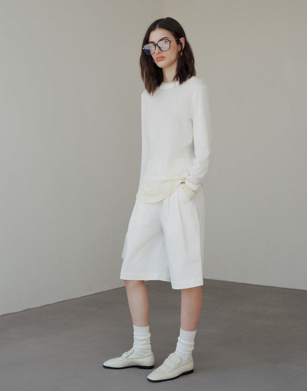 Layered Look Wool Top