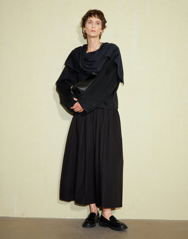 Chic Merino Hooded Scarf