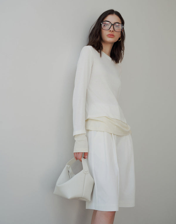 Layered Look Wool Top