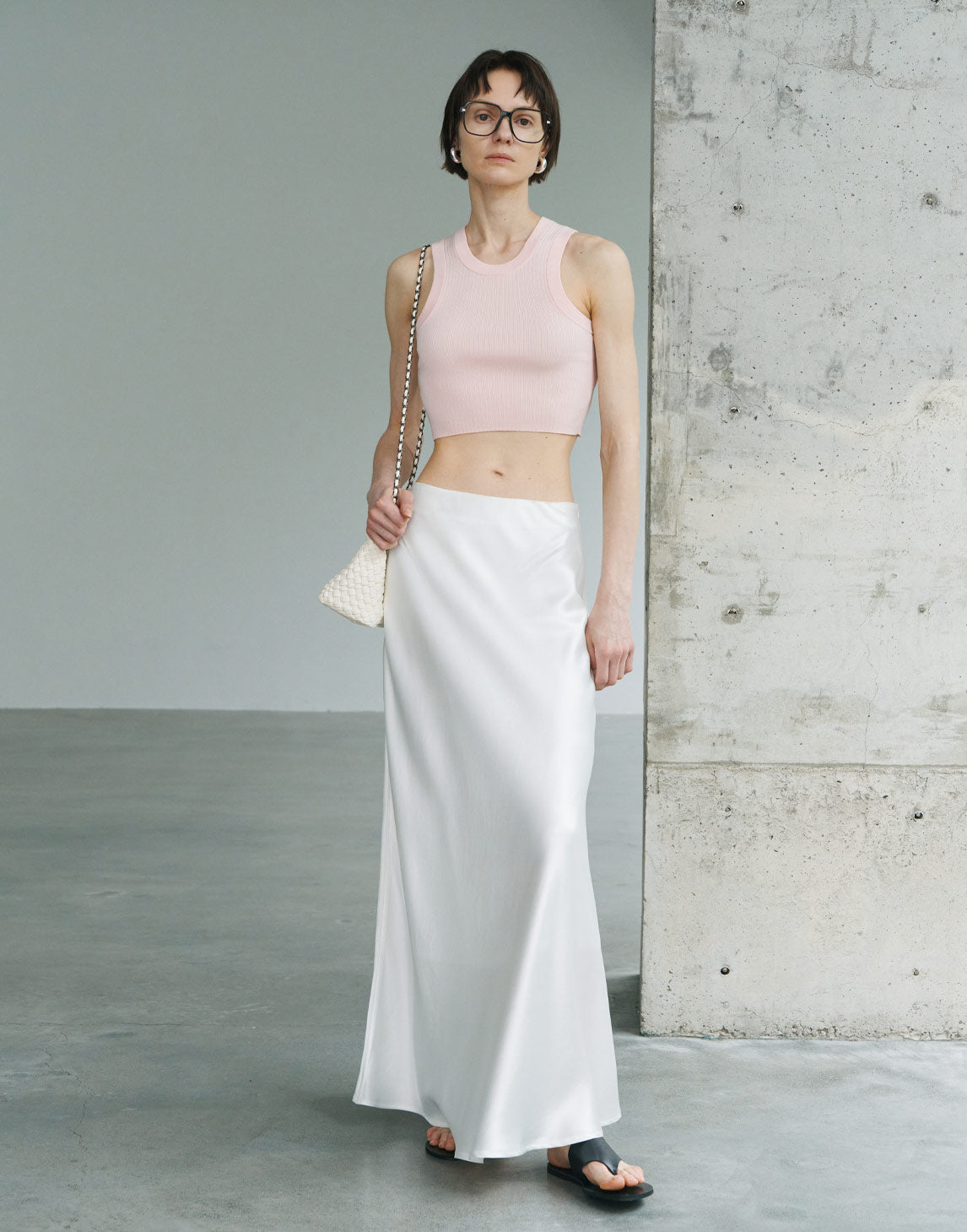 Hazel Acetate Satin Skirt