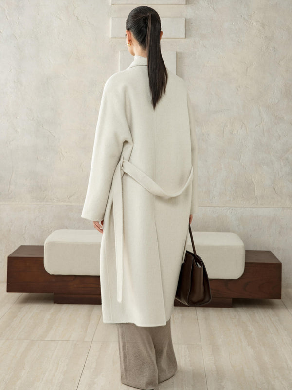 Double-Breasted Wool–Camel Coat