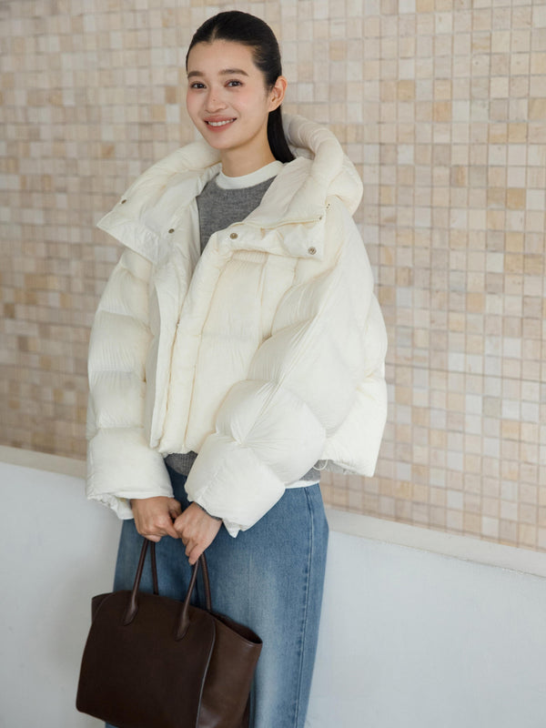 Short Hooded Down Jacket
