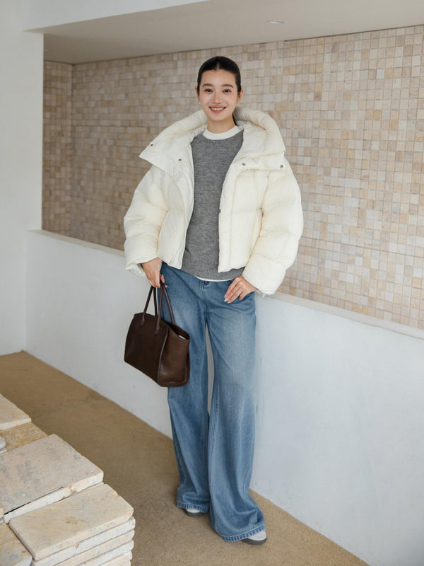 Short Hooded Down Jacket