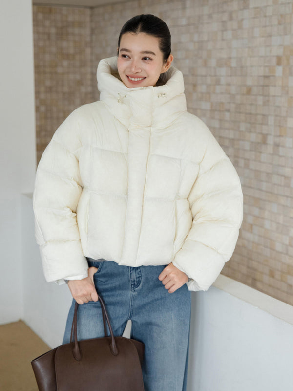 Short Hooded Down Jacket