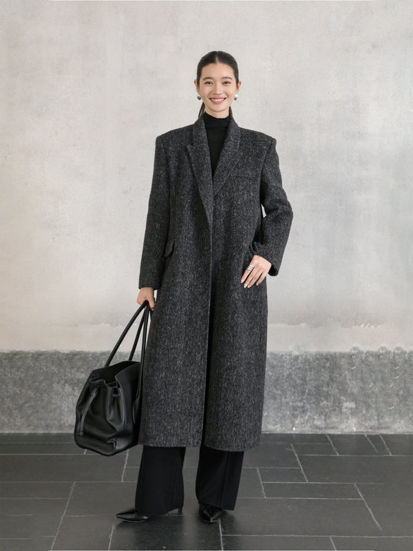 Long Tailored Wool Coat
