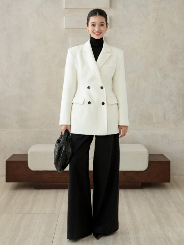 Wool–Camel Tailored Blazer
