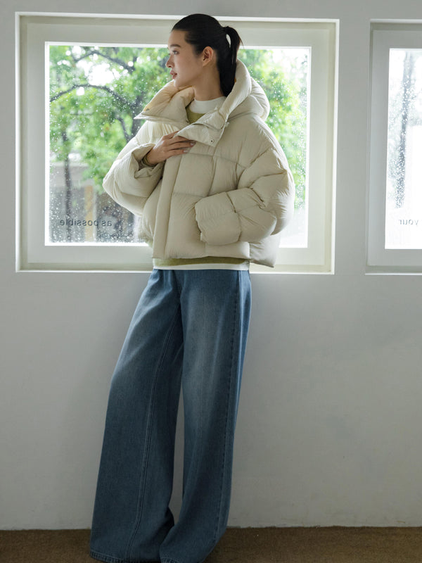 Short Hooded Down Jacket