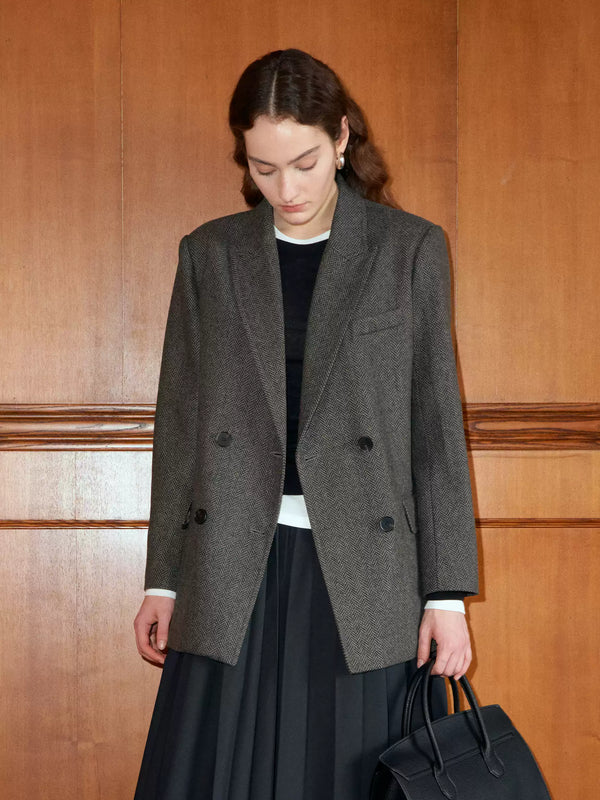 Herringbone-Blazer