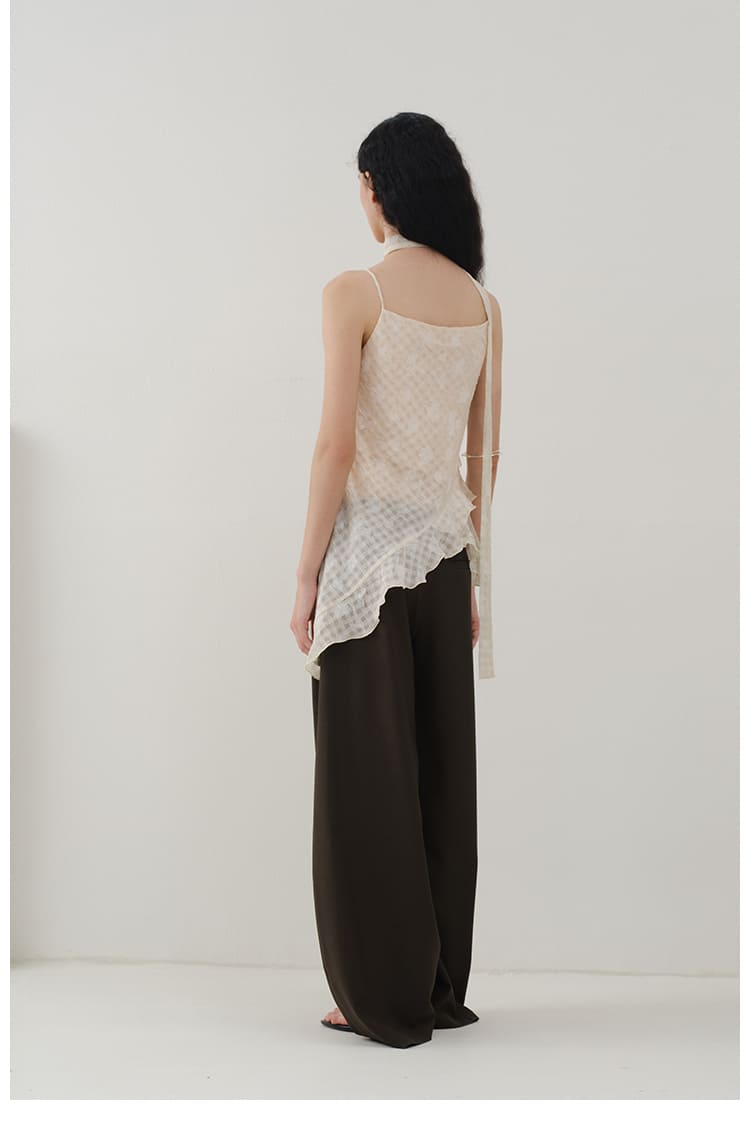 Ruffle Layered V-Neck Cami Top
