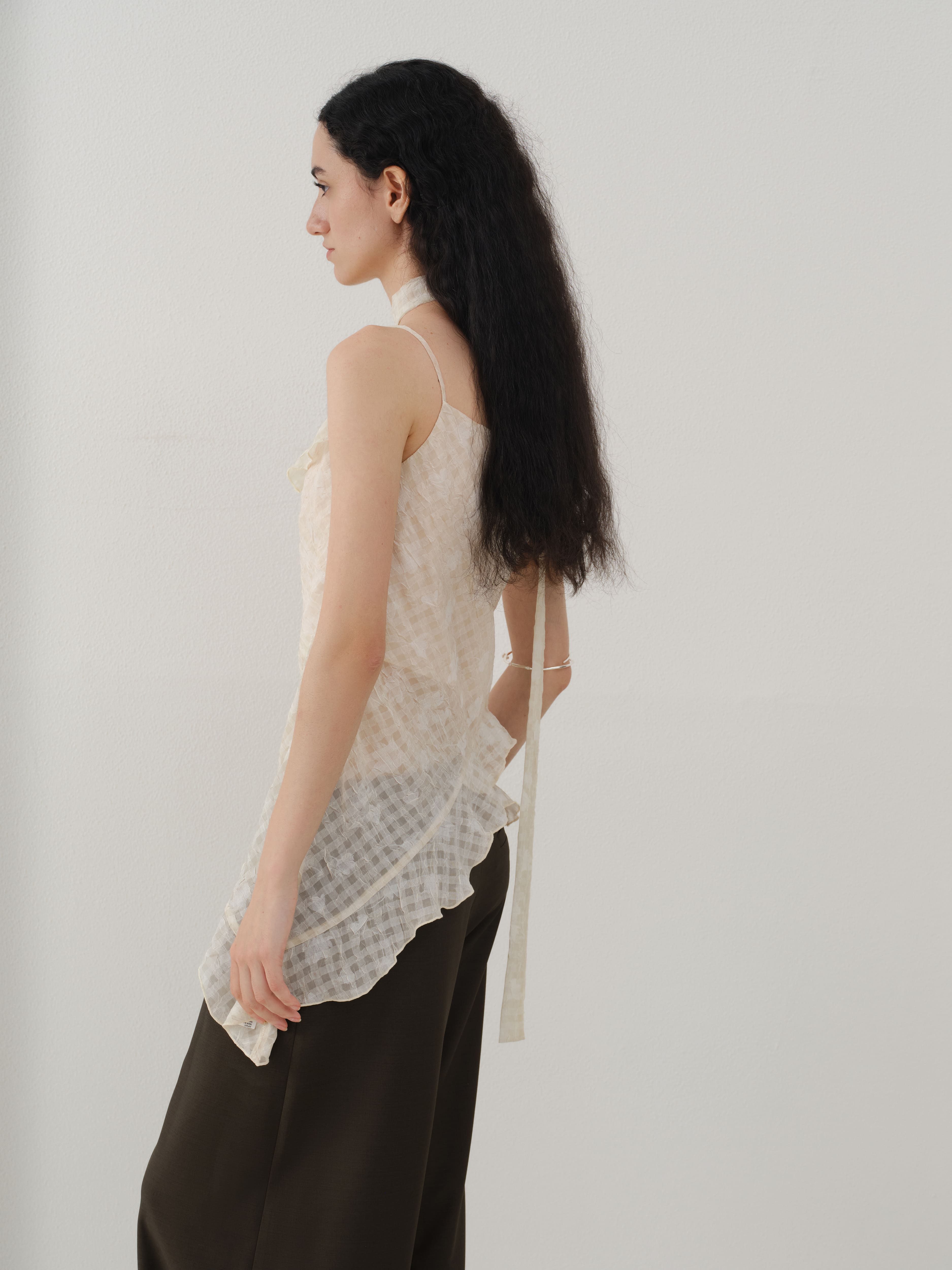 Ruffle Layered V-Neck Cami Top