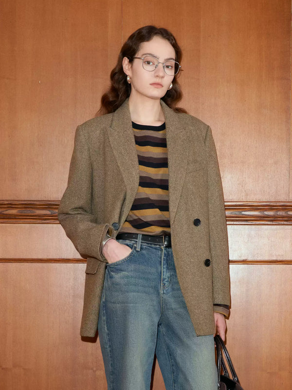 Herringbone-Blazer