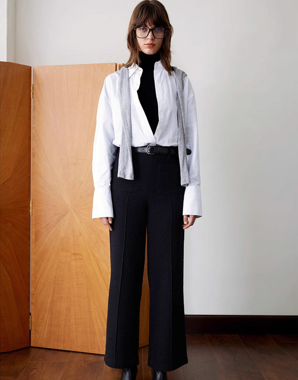 Wool Tweed Pants