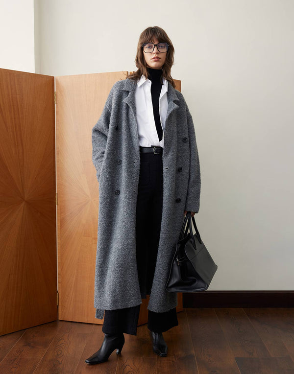 Cappotto classico con collo a revers