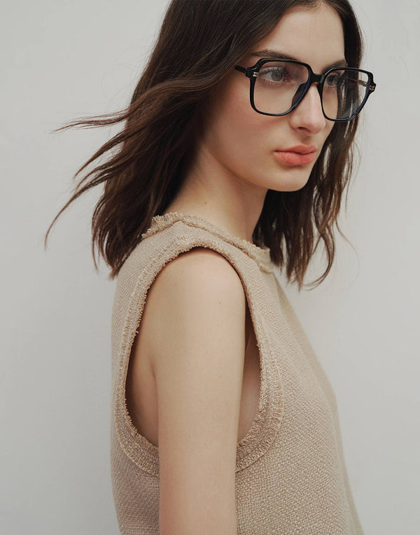 Raw-Edge Sleeveless Top