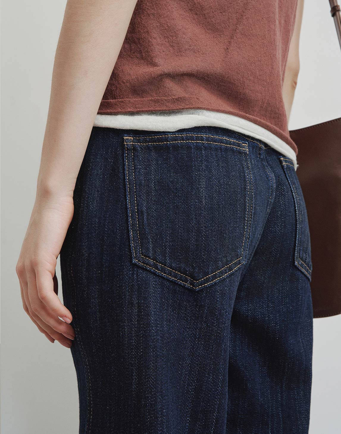 Jeans Vintage en Coton d'Île