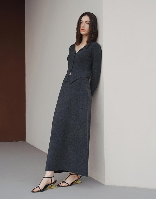 Tailored Knit Cardigan