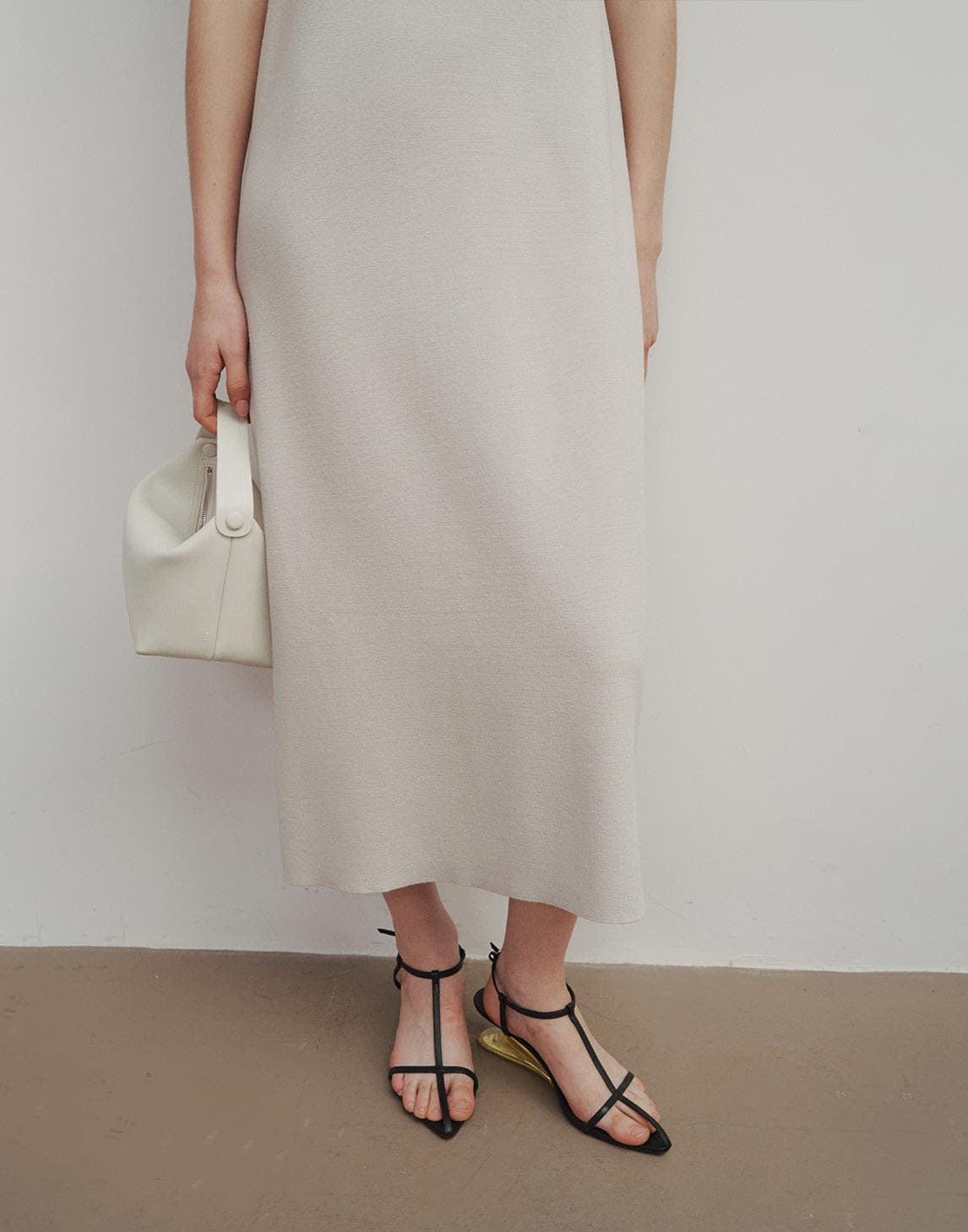 Ärmelloses Strickkleid