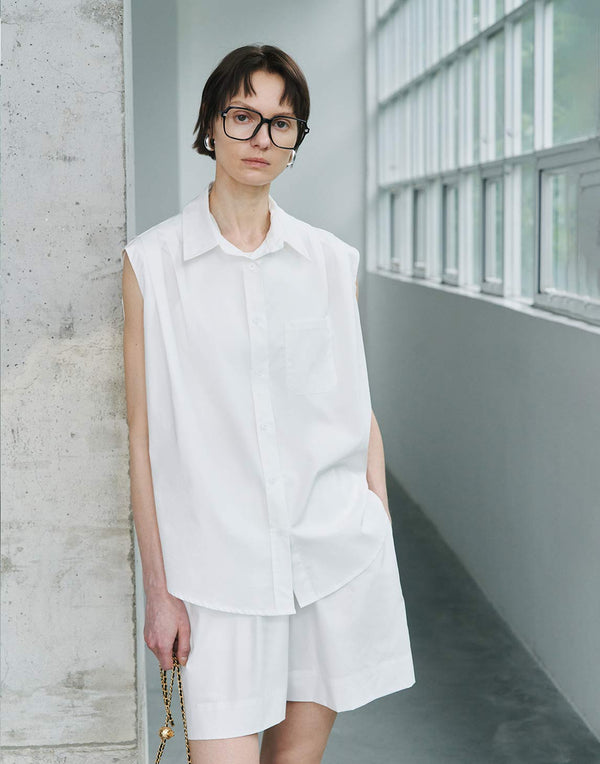 Tencel-Baumwoll-Shorts